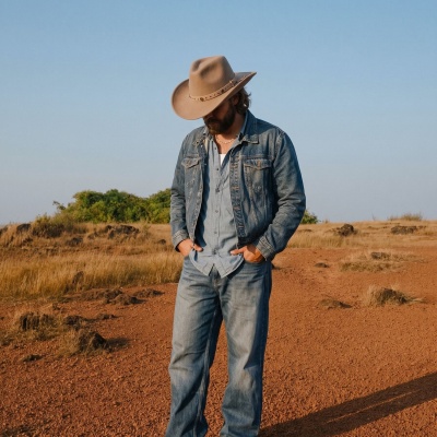 Hüte - Gårda Bowmont Crushable Wool felt Western hat (greige)