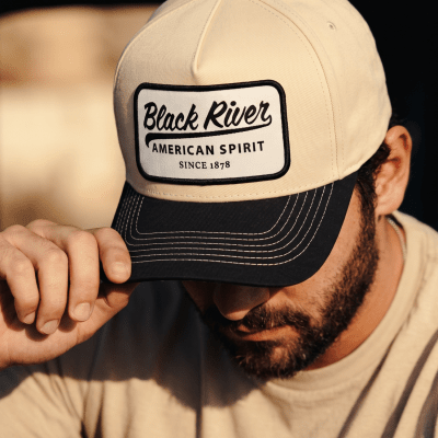 Kappe - Black River Sedona Cotton Snapback (creme/schwarz)