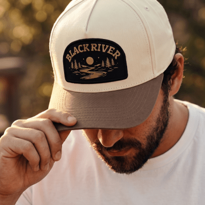 Kappe - Black River Wichita Cotton Snapback (cremefarben/khaki)