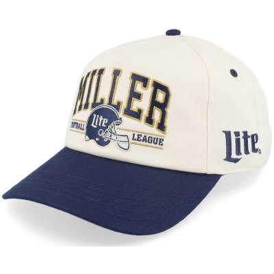 Kappe - American Needle Miller Lite Roscoe Football Cap (Offwhite/Blau)