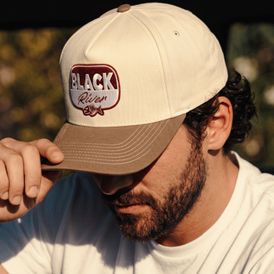 Kappe - Black River Charleston Cotton Snapback (cremefarben/khaki)