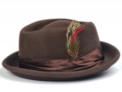 Hüte - Gårda Charlton Trilby (braun)