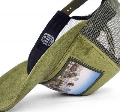 Caps - Gårda Velvet Trucker Los Angeles (grün)