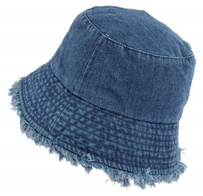 Hüte - Gårda Brooke Denim Bucket Hat (dunkelblau)