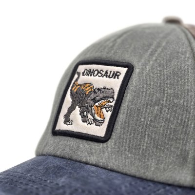 Cap Kind - Gårda Dinosaur Cap (grau/braun/blau)