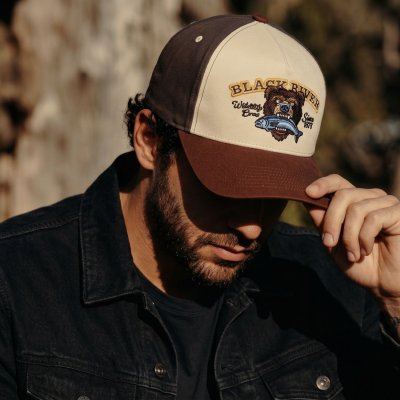 Kappe - Black River Wildlife Crew Trucker (beige/grün/braun)