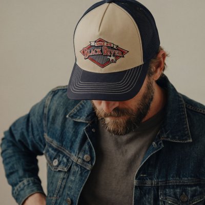 Kappe - Black River Legacy Trucker (creme/marineblau)