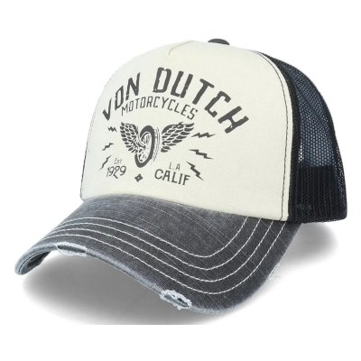 Kappe - Von Dutch Crew 2 Trucker (Weiß/Schwarz)