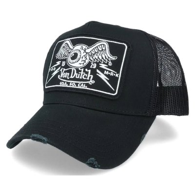 Kappe - Von Dutch Square Patch Trucker (schwarz)