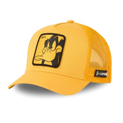 Kappe - Capslab Looney Tunes Daffy Duck DUF1 Trucker (gelb)