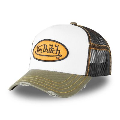 Kappe - Von Dutch Oval Patch Sum Trucker (Schwarz/Weiß/Grün)