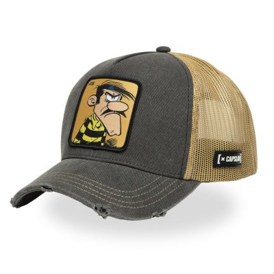 Kappe - Capslab Lucky Luke Joe Trucker (grau/beige)