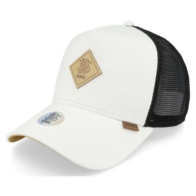 Kappe - Djinns HFT Jersey Patch Trucker (Weiß/Schwarz)