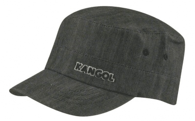 Schiebermütze / Schirmmütze - Kangol Denim Army Cap (schwarz)