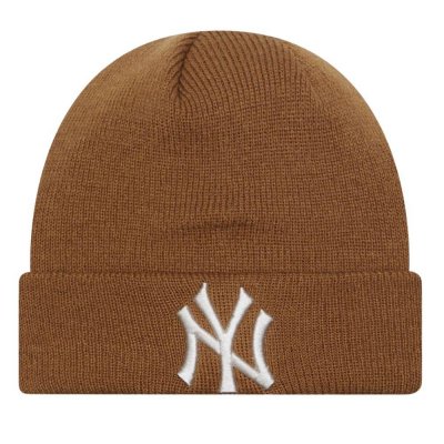 Beanie Kind - New Era New York Yankees Cuff Beanie (braun)