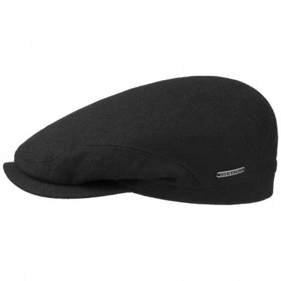 Schiebermütze / Schirmmütze - Stetson Belfast Wool/Cashmere Flat cap (schwarz)