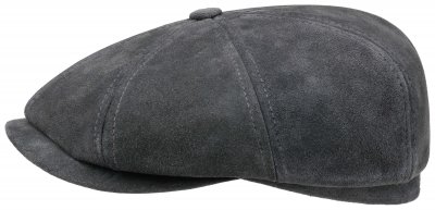 Schiebermütze / Schirmmütze - Stetson Hatteras Calf Split Leather (grau)