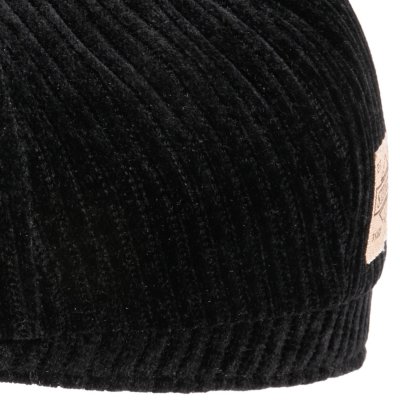 Schiebermütze / Schirmmütze - Stetson Hatteras Corduroy Jersey Newsboy Cap (schwarz)