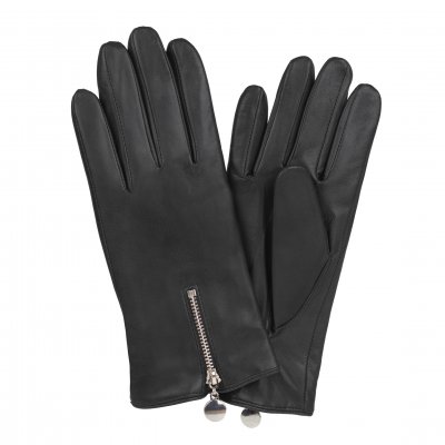 Handschuhe - HK Women's Hairsheep Leather Zip Glove with Wool Lining (Schwarz)
