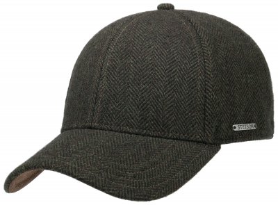 Caps - Stetson Wool Herringbone Baseball Cap (grün)