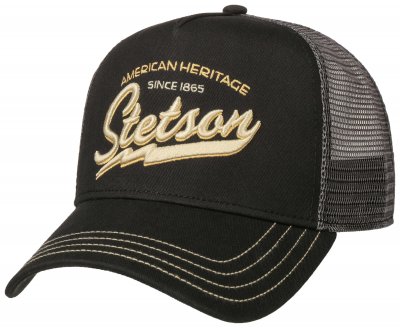 Caps - Stetson Trucker Cap American Heritage Classic (Schwarz)