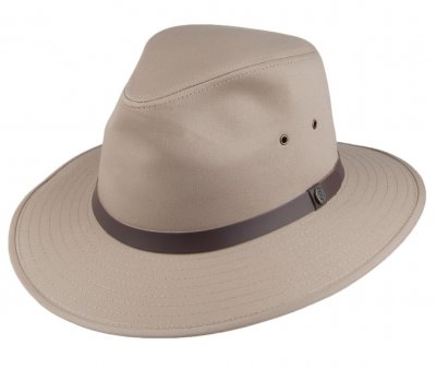 Hüte - Jaxon Cotton Safari Fedora (khaki)
