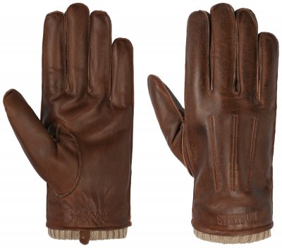 Handschuhe - Stetson Men's Sheepskin Gloves (braun)
