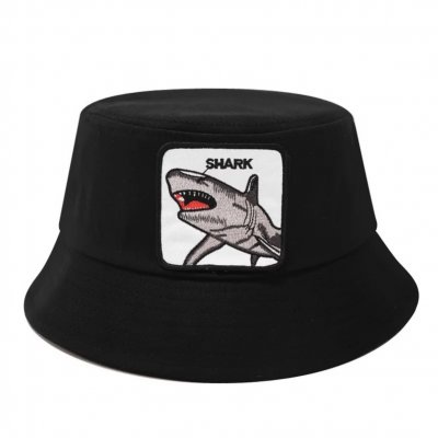 Hüte - Gårda Shark Bucket Hat (schwarz)