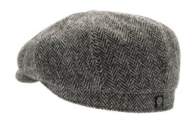 Schiebermütze / Schirmmütze - CTH Ericson Alan Sr. Harris Tweed (schwarz)