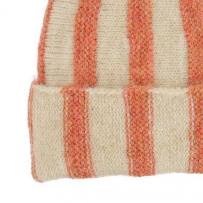 Beanie Kind - Gårda Bodafors Beanie (creme/orange)