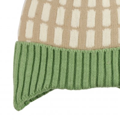 Beanie Kind - Gårda Lönneberga Beanie (beige/grün)