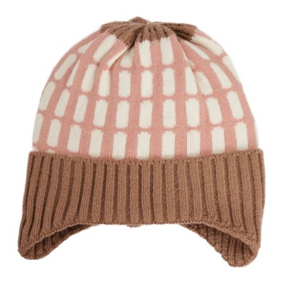 Beanie Kind - Gårda Lönneberga Beanie (rosa/braun)