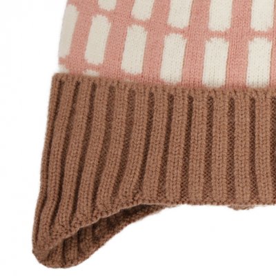 Beanie Kind - Gårda Lönneberga Beanie (rosa/braun)