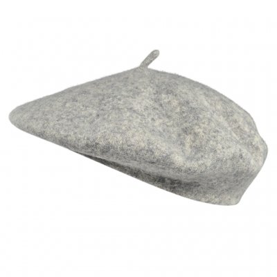 Baskenmütze - Gårda Annecy Wool Beret (hellgrau)