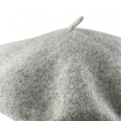 Baskenmütze - Gårda Annecy Wool Beret (hellgrau)