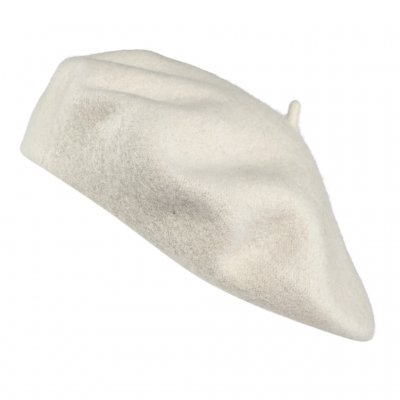 Baskenmütze - Gårda Annecy Wool Beret (cremefarben)