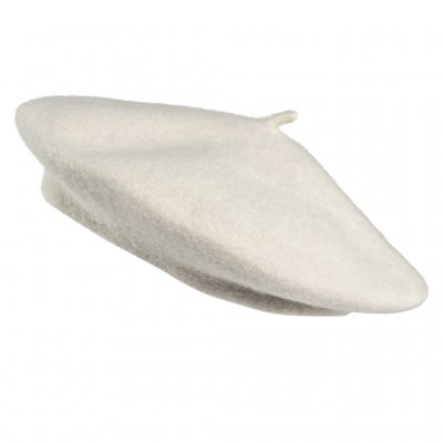 Baskenmütze - Gårda Annecy Wool Beret (cremefarben)