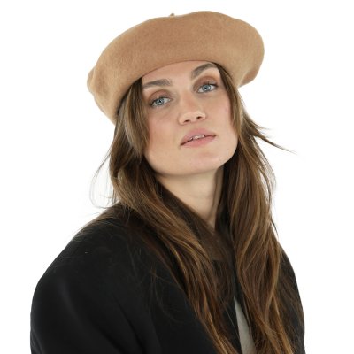 Baskenmütze - Gårda Annecy Wool Beret (kamel)
