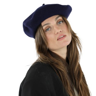 Baskenmütze - Gårda Annecy Wool Beret (marineblau)