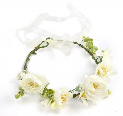 Blumenkranz - Gårda Liana Flowerband (weiß)