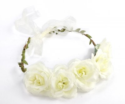 Blumenkranz - Gårda Rose Flowerband (weiß)