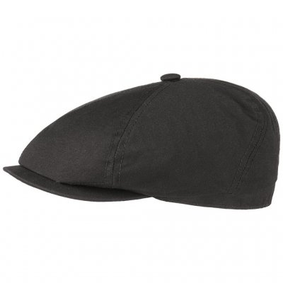 Schiebermütze / Schirmmütze - Stetson Brooklin Canvas Flat cap (schwarz)