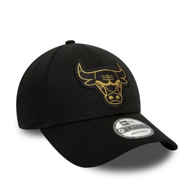Caps - New Era Metallic Badge 940 Chicago Bulls (schwarz)