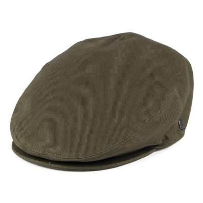 Schiebermütze / Schirmmütze - Jaxon Hats Cotton Flat Cap (olive)