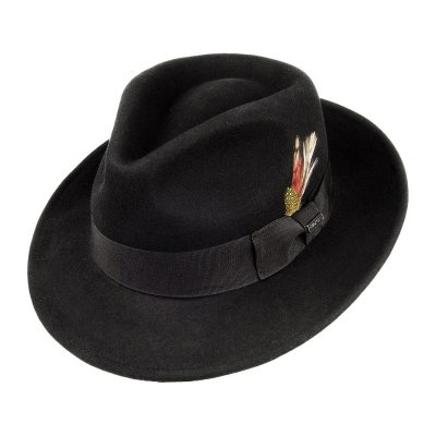 Hüte - Crushable C-Crown Fedora (schwarz)
