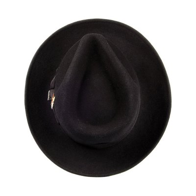 Hüte - Crushable C-Crown Fedora (schwarz)