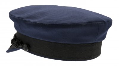 Fiddler cap - CTH Ericson Oscar II Poplin (blau)