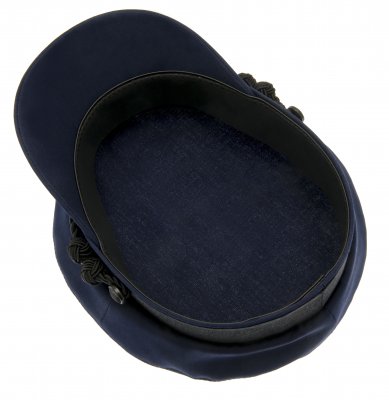 Fiddler cap - CTH Ericson Oscar II Poplin (blau)