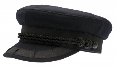 Fiddler cap - CTH Ericson Oscar II Wool (dunkelblau)