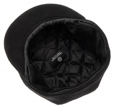 Schiebermütze / Schirmmütze - CTH Ericson Gustav Sr Earflap Melton (schwarz)
